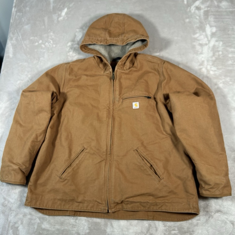 Carhartt Women's Iconic Washed Duck Sierra Jacket Size 2XL (20) Brown Work Wear - Picture 3 of 16